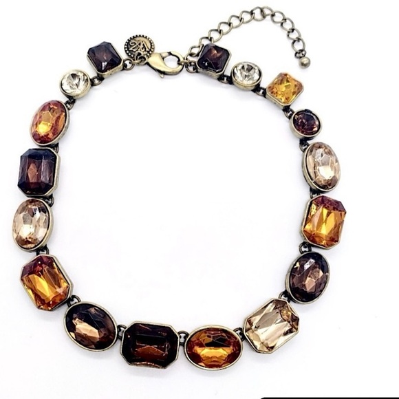 Jewelry - RARE Kathy Van Zeeland Amber Gemstone Necklace-Vintage-New without tags